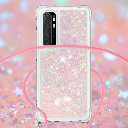 Xiaomi Mi Note 10 Lite Case Glitter ja johto