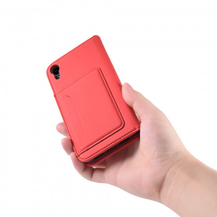 Flip Cover iPhone XR -korttipidike