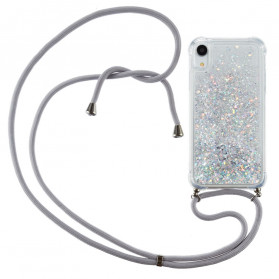 iPhone XR Glitter ja johto kotelo