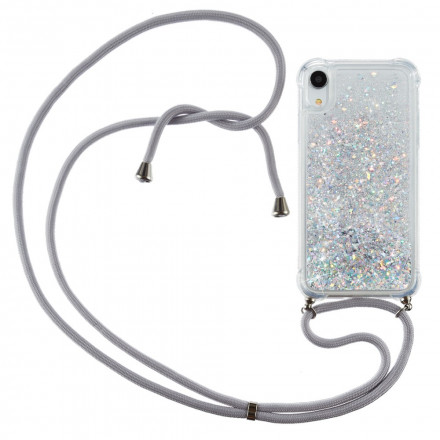 iPhone XR Glitter ja johto kotelo