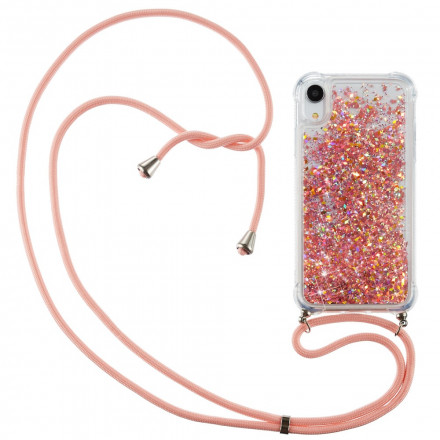 iPhone XR Kotelo Glitter ja johto