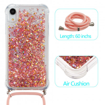 iPhone XR Kotelo Glitter ja johto