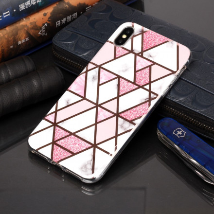 iPhone XS Max Marble Case Geometria suunnittelu