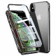 iPhone XS Max karkaistua lasia kotelo edessä ja takana