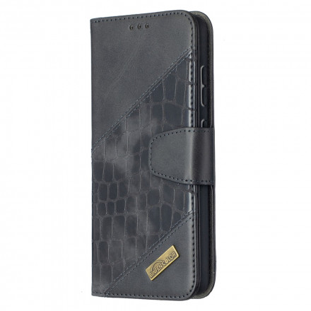 Kotelo Samsung Galaxy A52 4G / A52 5G Crocodile Skin Effect Classic Kotelo Samsung Galaxy A52 4G / A52 5G Krokotiili Skin Effect