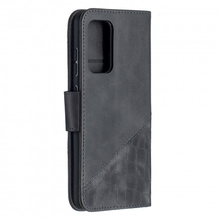 Kotelo Samsung Galaxy A52 4G / A52 5G Crocodile Skin Effect Classic Kotelo Samsung Galaxy A52 4G / A52 5G Krokotiili Skin Effect