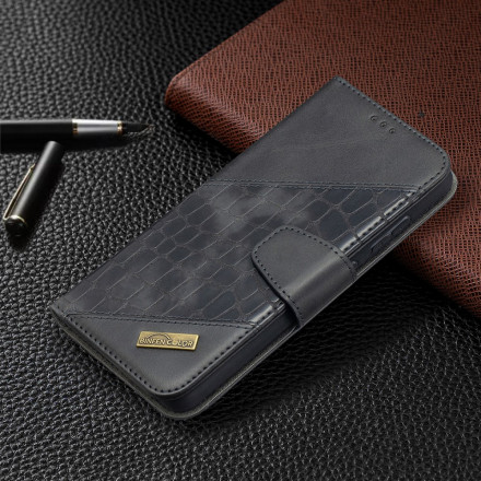Kotelo Samsung Galaxy A52 4G / A52 5G Crocodile Skin Effect Classic Kotelo Samsung Galaxy A52 4G / A52 5G Krokotiili Skin Effect