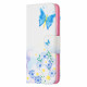 Samsung Galaxy A52 4G / A52 5G Kotelo maalattu perhosia ja kukkia