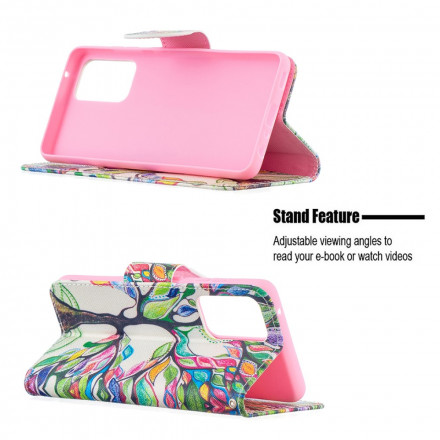 Kotelo Samsung Galaxy A52 4G / A52 5G värillinen puu