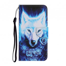 Samsung Galaxy A52 4G / A52 5G Case Wolf Valkoinen