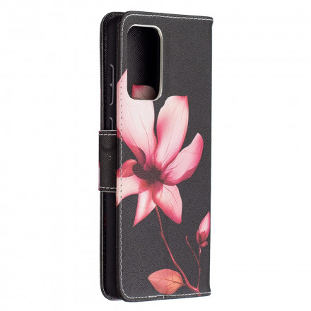 Samsung Galaxy Kotelo A72 4G / A72 5G vaaleanpunainen kukka