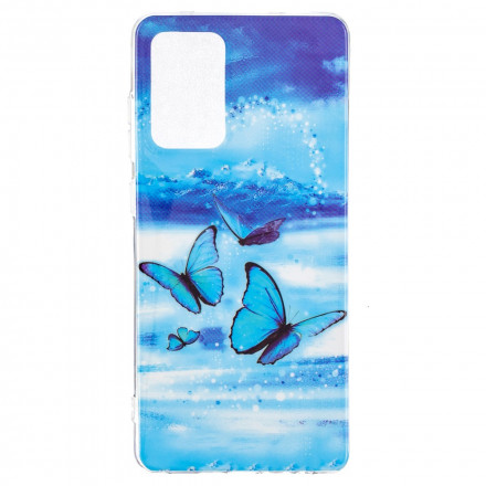 Samsung Galaxy A52 4G / A52 5G Kotelo Butterfly Series Fluororesoiva