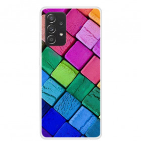 Samsung Galaxy A52 4G / A52 5G Kotelo Värilliset kuutiot