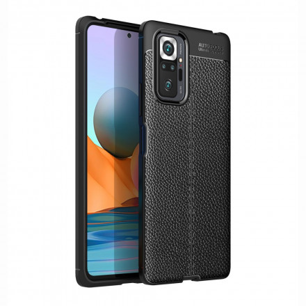 Xiaomi Redmi Note 10 Pro Nahkakotelo Lychee vaikutus Double Line
