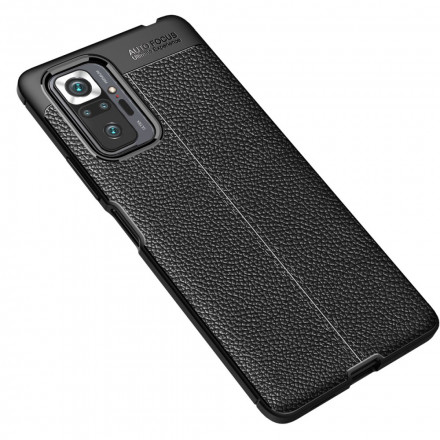 Xiaomi Redmi Note 10 Pro Nahkakotelo Lychee vaikutus Double Line