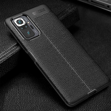 Xiaomi Redmi Note 10 Pro Nahkakotelo Lychee vaikutus Double Line