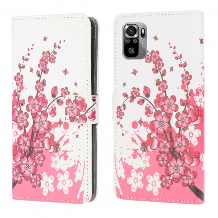 Xiaomi Redmi Note 10 / Note 10 S Trooppisia kukkia Case