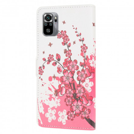 Xiaomi Redmi Note 10 / Note 10 S Trooppisia kukkia Case
