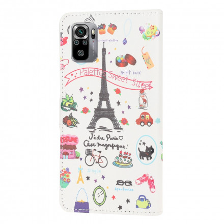 Xiaomi Redmi Note 10 / Note 10S Kotelo I love Paris