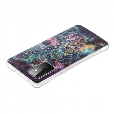 Samsung Galaxy A72 4G / A72 5G Kotelo Mandala värillinen fluoresoiva