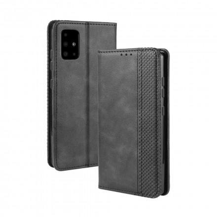 Flip Cover Samsung Galaxy A42 A42 5G Nahkatehoste Vintage Tyylikäs