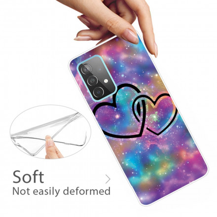 Samsung Galaxy A32 4G Case Ketjutetut sydämet