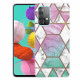 Samsung Galaxy A32 4G Marble Case muuttuva geometrinen