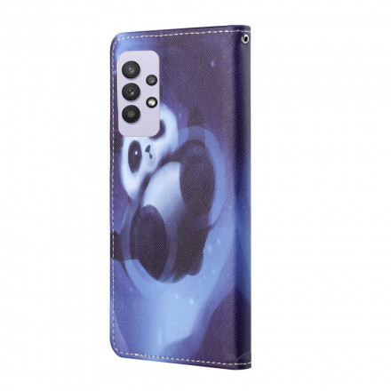 Samsung Galaxy A32 4G Panda Space Strap Case Samsung Galaxy A32 4G Panda Space Strap Case