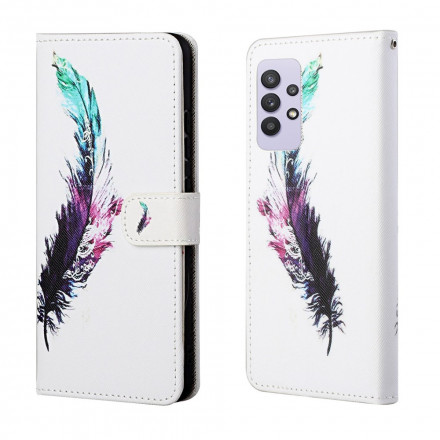 Samsung Galaxy A32 4G Feather Strap kotelo