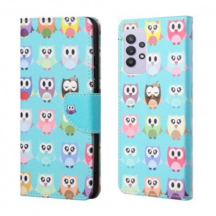 Samsung Galaxy A32 4G Multi Owl Case