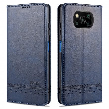 Flip Cover Poco X3 Style Nahka AZNS