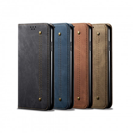 Flip Cover Xiaomi Redmi Note 10 / Note 10s Jeans kangas