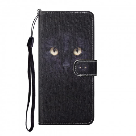 Xiaomi Redmi Note 10 Pro Musta kissa silmä hihna tapauksessa