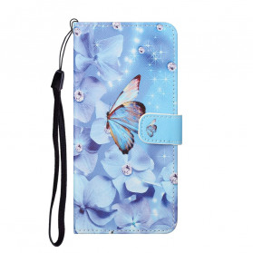 Xiaomi Redmi Note 10 Pro Diamond Butterfly hihna tapauksessa