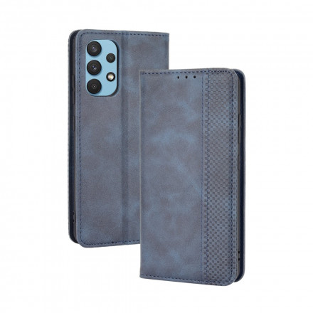 Flip Cover Samsung Galaxy A32 4G Nahkatehoste Vintage Tyylikäs