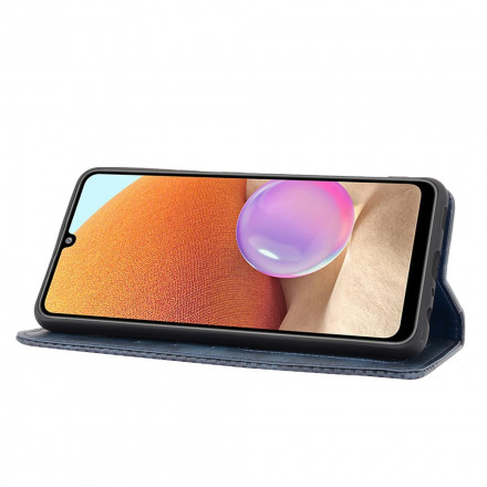 Flip Cover Samsung Galaxy A32 4G Nahkatehoste Vintage Tyylikäs