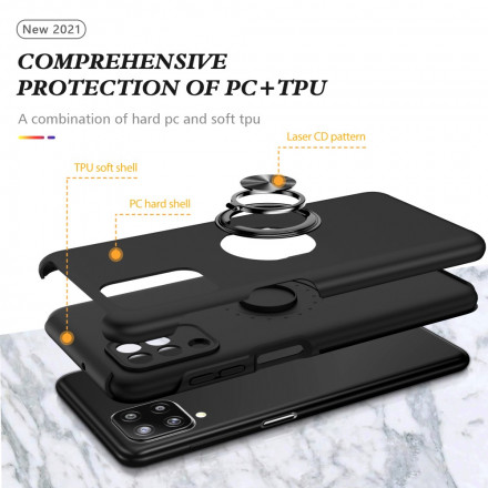 Samsung Galaxy A12 Suojakuori Premium pyörivä rengas