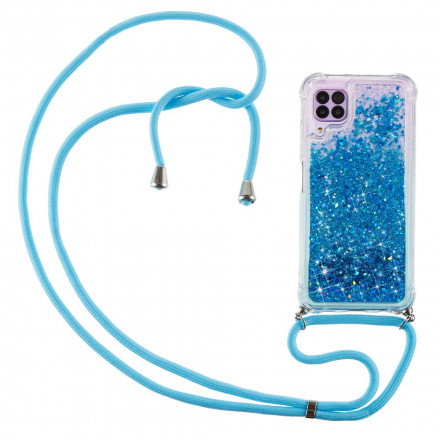 Samsung Galaxy A12 Glitter Kotelo, jossa on kaulanauha Samsung Galaxy A12 Glitter Kotelo, jossa on kaulanauha