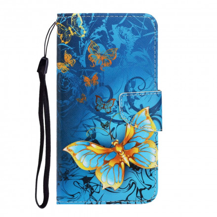 Xiaomi Mi Note 10 / Note 10 Pro Case variaatiot Butterfly hihna