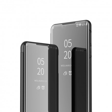Näytä kansi Xiaomi Mi Note 10 / Note 10 Pro peili ja keinonahkainen nahka