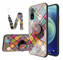 Xiaomi Redmi Note 10 / Note 10s Magneettinen Patchwork Case