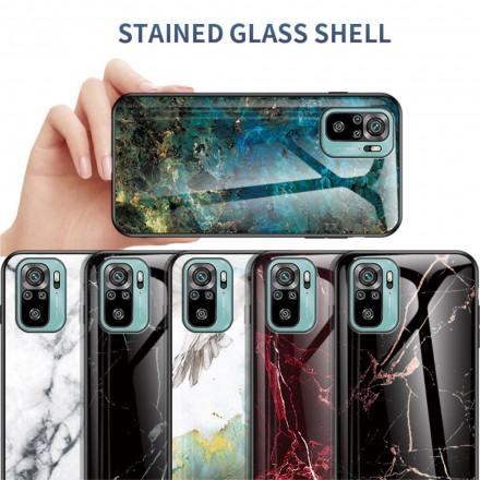 Xiaomi Redmi Note 10 / Note 10s karkaistu lasi Kotelo Marble Värit Xiaomi Redmi Note 10 / Note 10s karkaistu lasi Kotelo Marble Värit