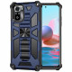 Xiaomi Redmi Note 10 / Note 10s Irrotettava kotelo irrotettavalla jalustalla varustettuna Xiaomi Redmi Note 10 / Note 10s Irrotettava kotelo irrotettavalla jalustalla varustettuna
