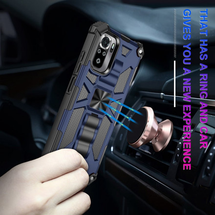 Xiaomi Redmi Note 10 / Note 10s Irrotettava kotelo irrotettavalla jalustalla varustettuna Xiaomi Redmi Note 10 / Note 10s Irrotettava kotelo irrotettavalla jalustalla varustettuna