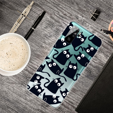 Xiaomi Redmi Note 10 / Note 10s Case useita mustia kissoja