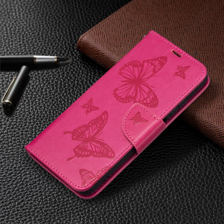 Xiaomi Redmi Note 10 / Note 10s Butterfly painettu hihna tapauksessa