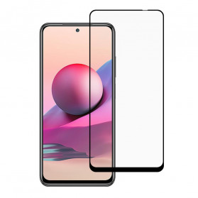 Xiaomi Redmi Note 10 / Note 10s Musta ääriviivat karkaistu lasi näytönsuojus
