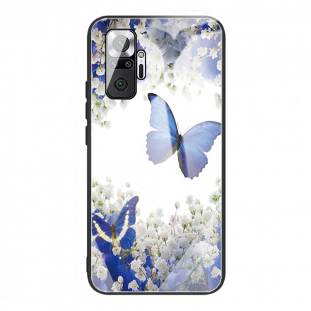 Xiaomi Redmi Note 10 Pro Case karkaistu lasi Butterfly Design