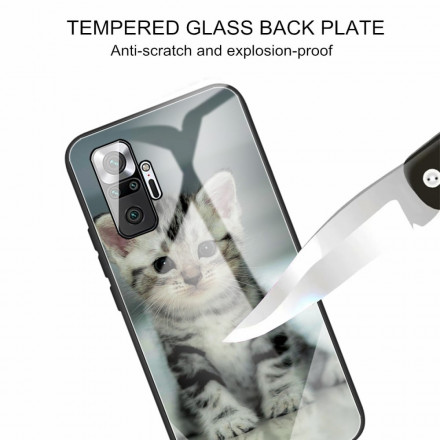 Xiaomi Redmi Note 10 Pro Case karkaistu lasi Kitten