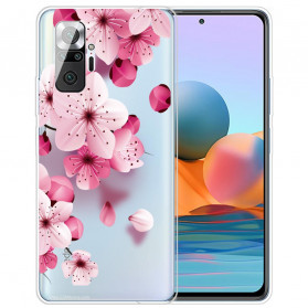 Xiaomi Redmi Note 10 Pro Case Pieni vaaleanpunaiset kukat